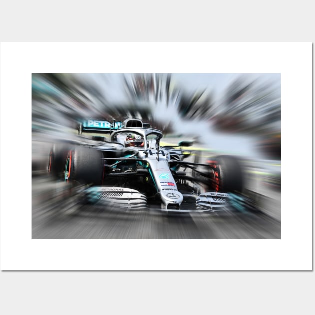 Lewis Hamilton World Champion 2008 - 2014 - 2015 - 2017 - 2018 - 2019 - 2020 Wall Art by DeVerviers